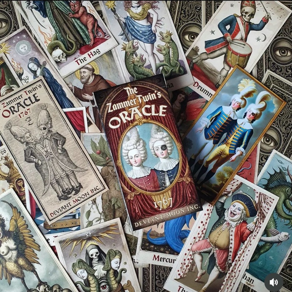 Tarot Deck With Guidebook - 6*12cm Zammer Twins edisi pertama Oracle