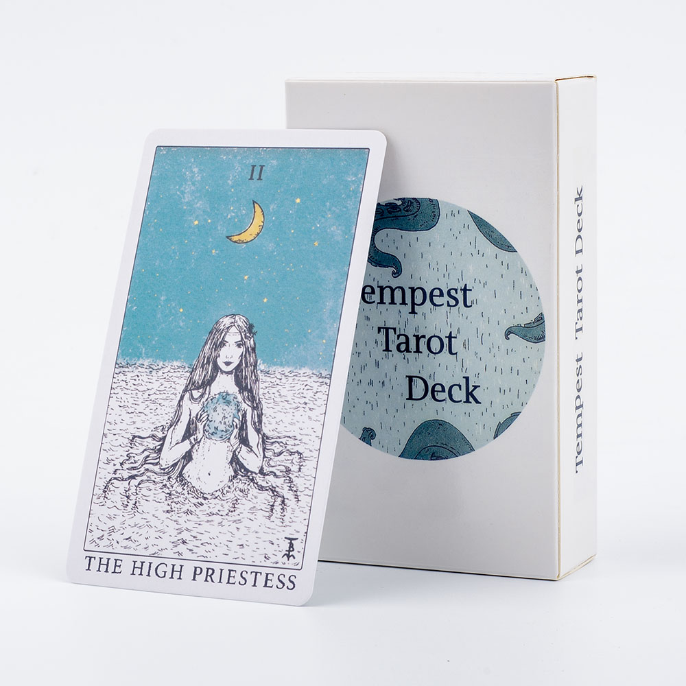 Tarot Deck With Guidebook - Dek Tarot bertema laut Set ramalan