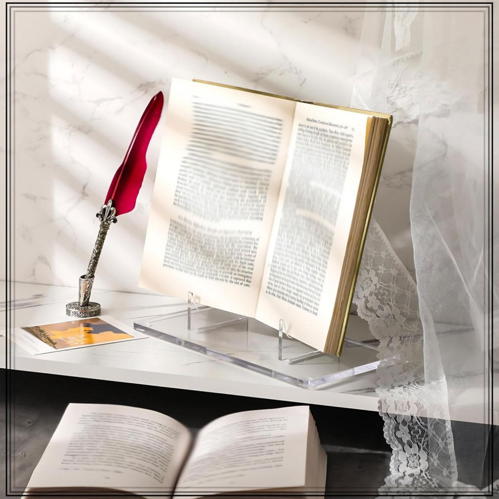 Stand Display Akrilik Bening,  - Clear Acrylic Book Stand Holder ulasan dan harga