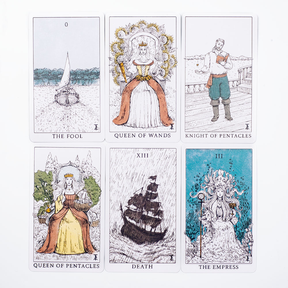 Dek Tarot bertema laut Set ram - Tarot Deck With Guidebook ulasan dan harga